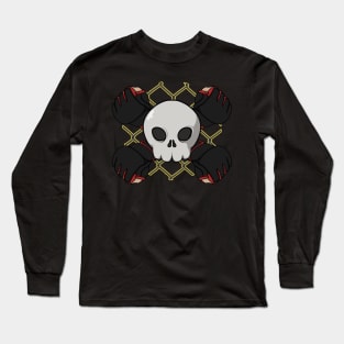 MMA crew Jolly Roger pirate flag (no caption) Long Sleeve T-Shirt